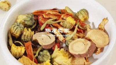 陳皮和菊花和金銀花枸杞可以一起泡水喝嗎