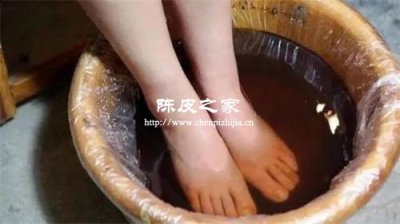 新會陳皮和什么泡腳效果好