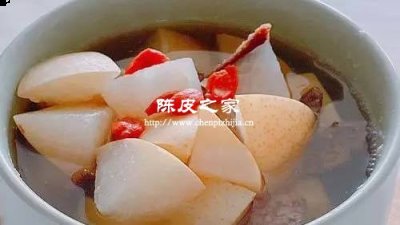 雪梨麥冬陳皮水的功效