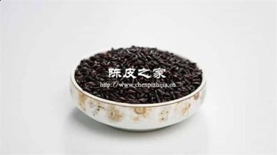 黑米加陳皮煮水的功效