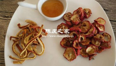 陳皮加山楂片泡水喝的功效