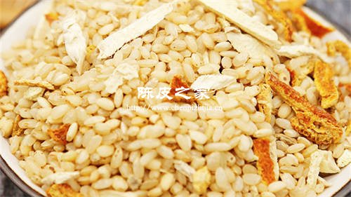大米炒肉加生姜加陳皮會有什么功效