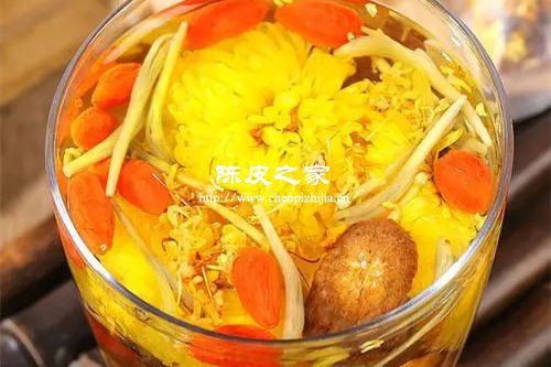 陽康后痰多陳皮金銀花菊花枸杞泡水喝行嗎