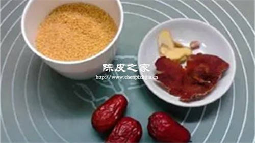 陳皮大棗小米粥的功效與作用