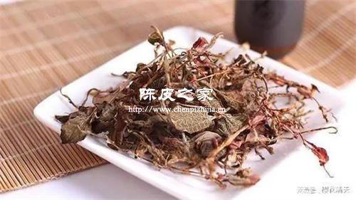 陳皮和車前草曬干后搭配
