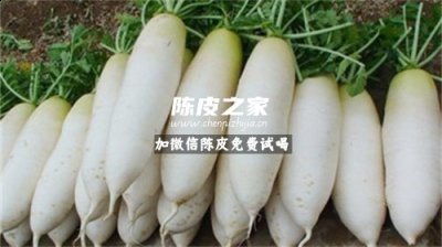 白蘿卜和陳皮煮水有什么功效