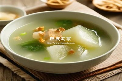 陳皮搭配冬瓜一起煮水的功效有哪些