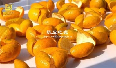 剛開的新會(huì)柑皮曬干還是晾干