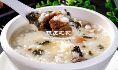 咸骨菜干陳皮粥功效與作用