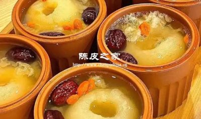 燉冰糖雪梨里面可以放陳皮嗎