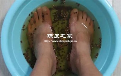 生姜花椒陳皮煮水泡腳有什么功效