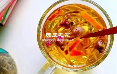 陳皮可以和金銀花泡水能天天喝嗎
