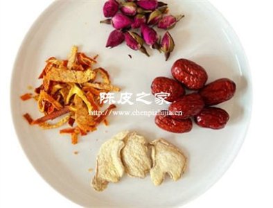 陳皮和生姜紅棗泡水喝的功效