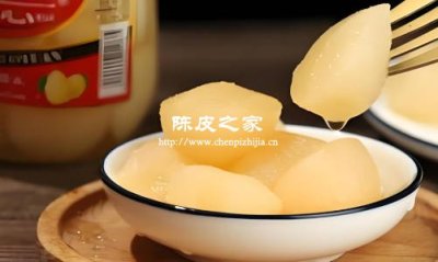 冰糖雪梨罐頭可以放陳皮嗎
